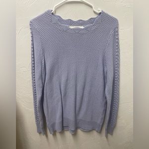 Loft Purple Knit Sweater